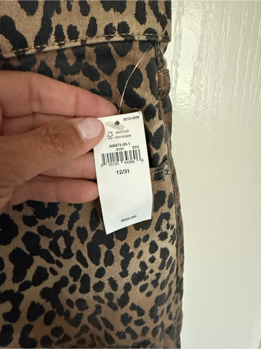 GAP Leopard Print Mini Skirt in Brown and Black - Picture 3 of 5